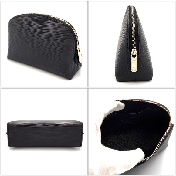 LOUIS VUITTON Epi Pochette Tick M41348 Black Pouch - Picture 3 of 10